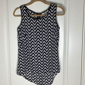 Daniel Rainn Black and White Sleeveless Top XS